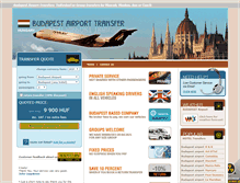 Tablet Screenshot of budapestairporttransfers.com